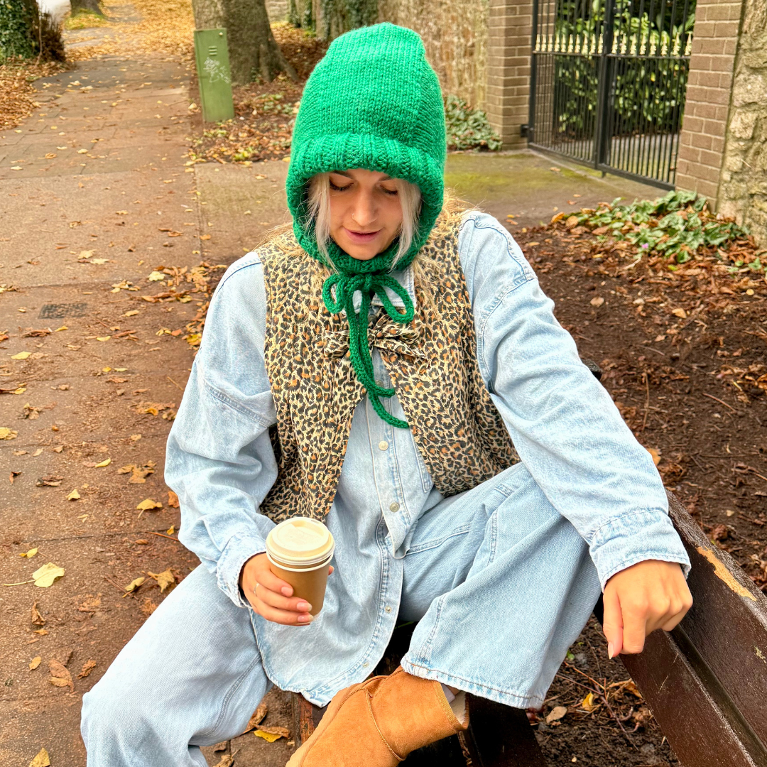 Knitted hood digital pattern | confident beginner intermediate level knitting pattern | digital knitting pattern