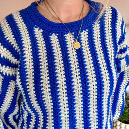 Sophie Jumper crochet pattern | digital crochet pattern | confident beginner pattern | digital download