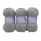 grey chunky chenille yarn
