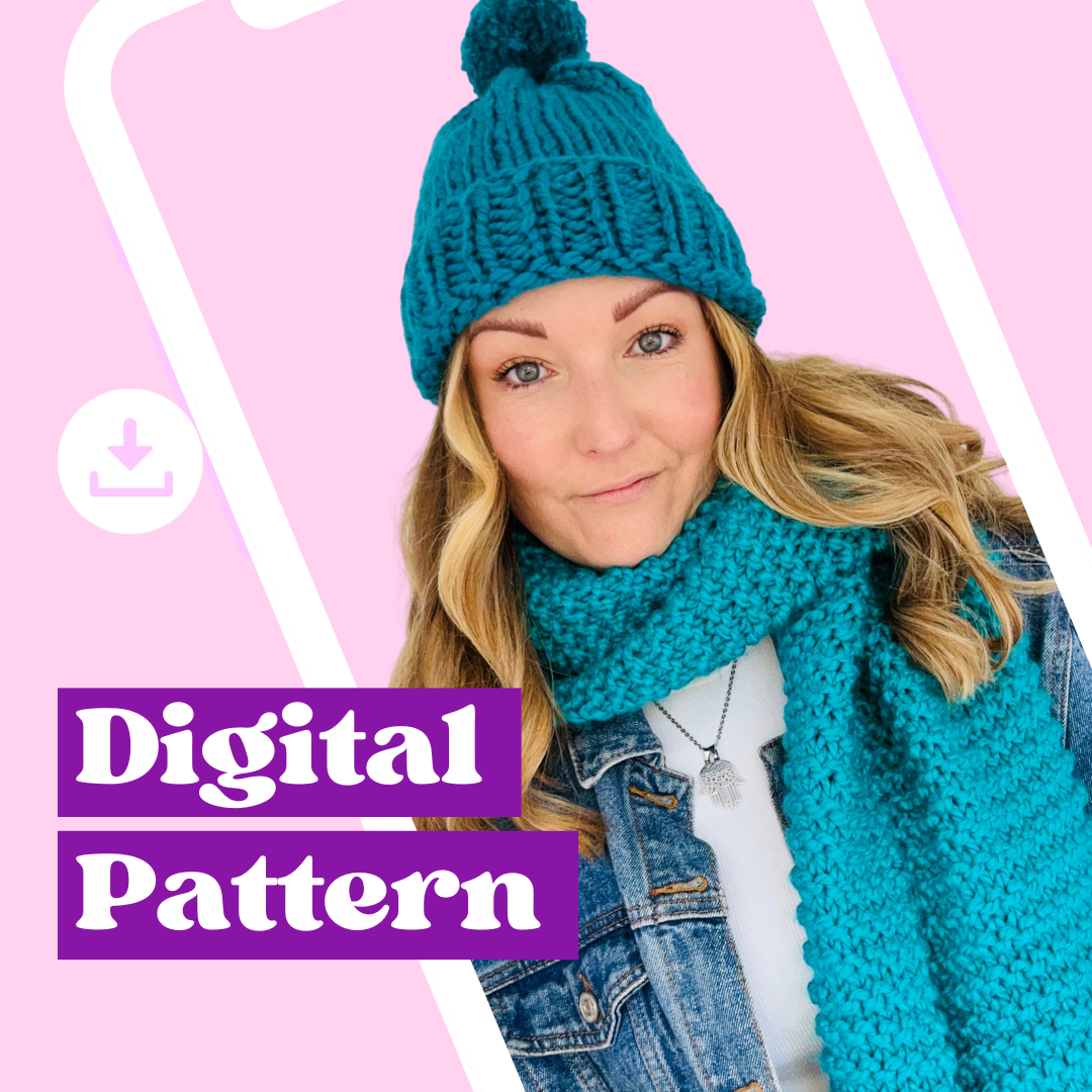 scarf and hat knitting pattern