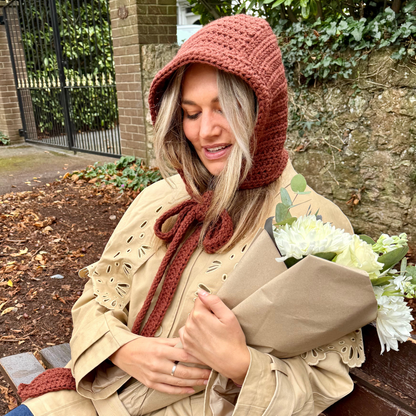 Crochet bonnet kit | beginner friendly crochet kit | complete DIY crochet kit