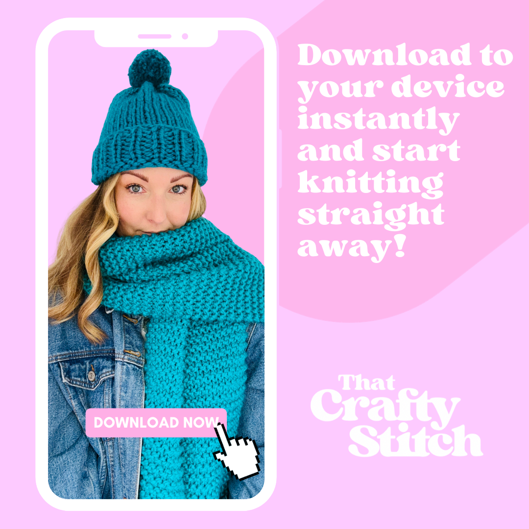 scarf and hat matching set knitting pattern