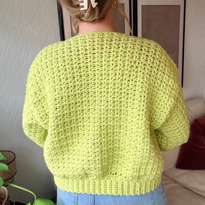 Ivy cardigan crochet kit | cardigan crochet kit | crochet gift set | easy crochet cardigan | how to crochet | DIY crochet kit