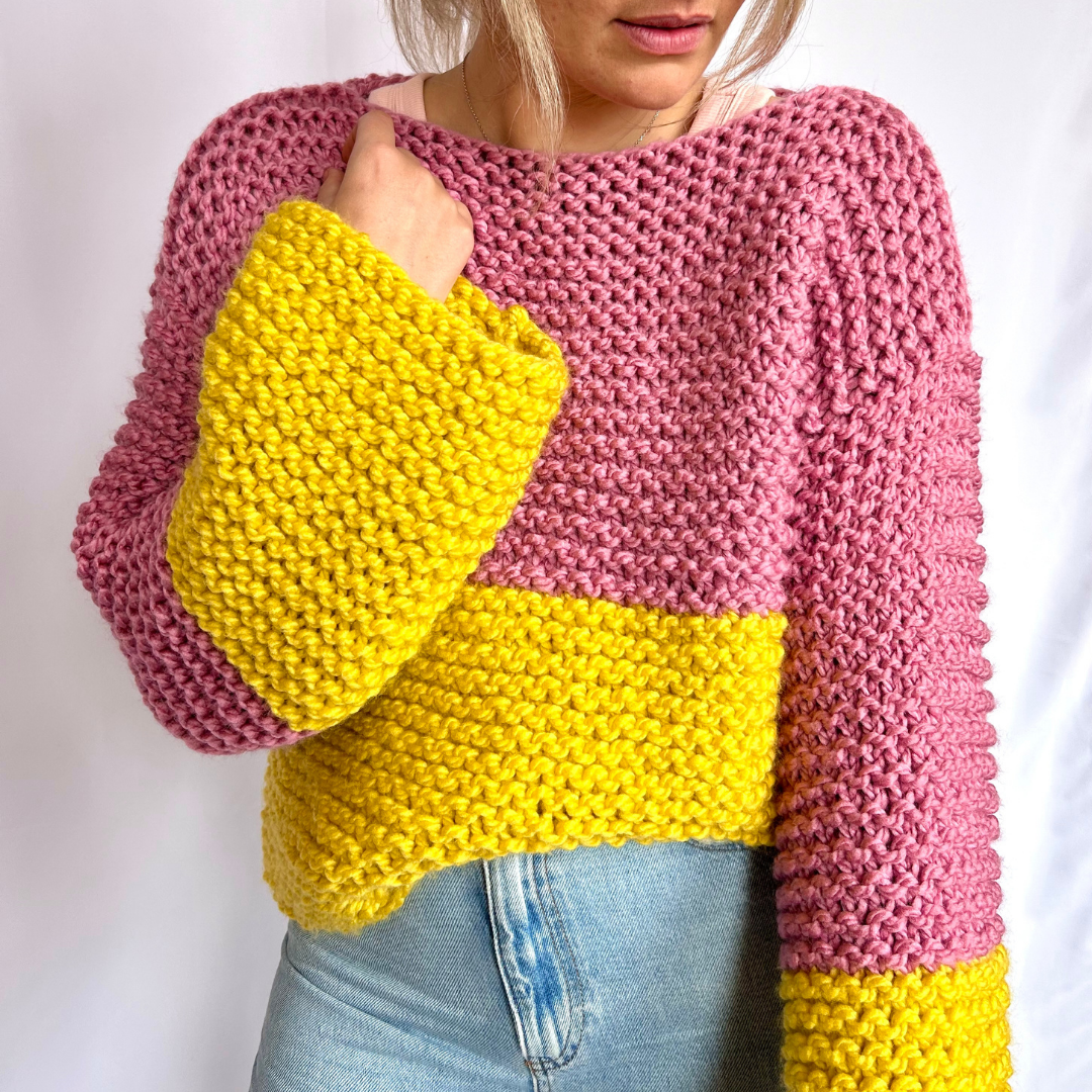 beginner jumper digital knitting pattern