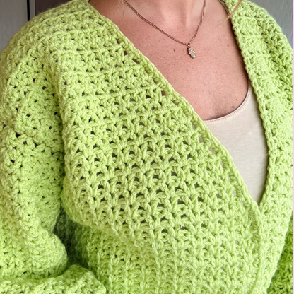 Ivy cardigan crochet kit | cardigan crochet kit | crochet gift set | easy crochet cardigan | how to crochet | DIY crochet kit