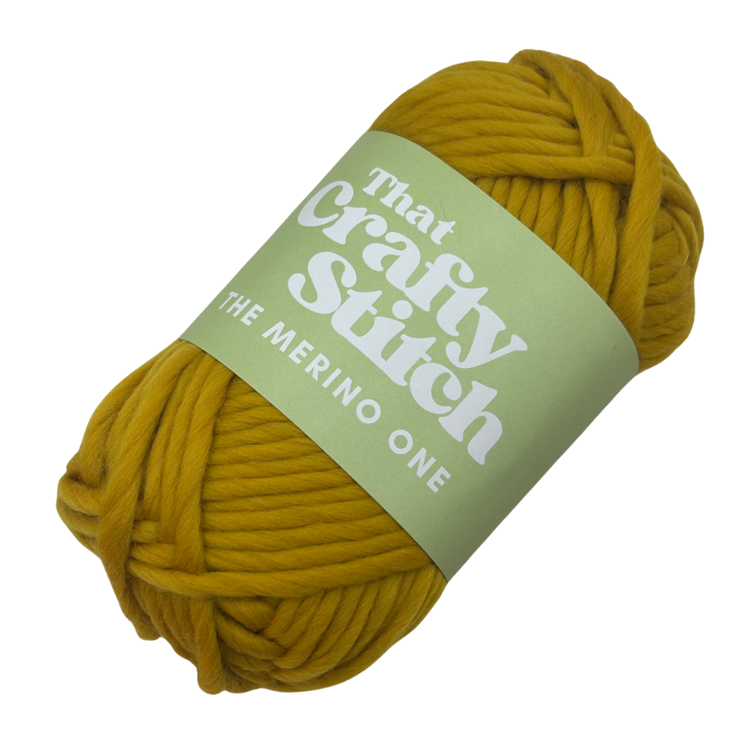 Mustard super chunky merino wool