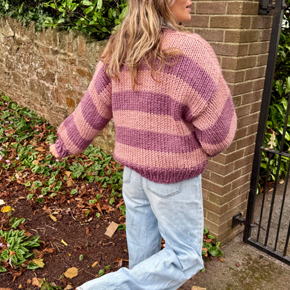 Margo cardigan knit kit | super chunky cardigan kit | beginner friendly cardigan knitting kit