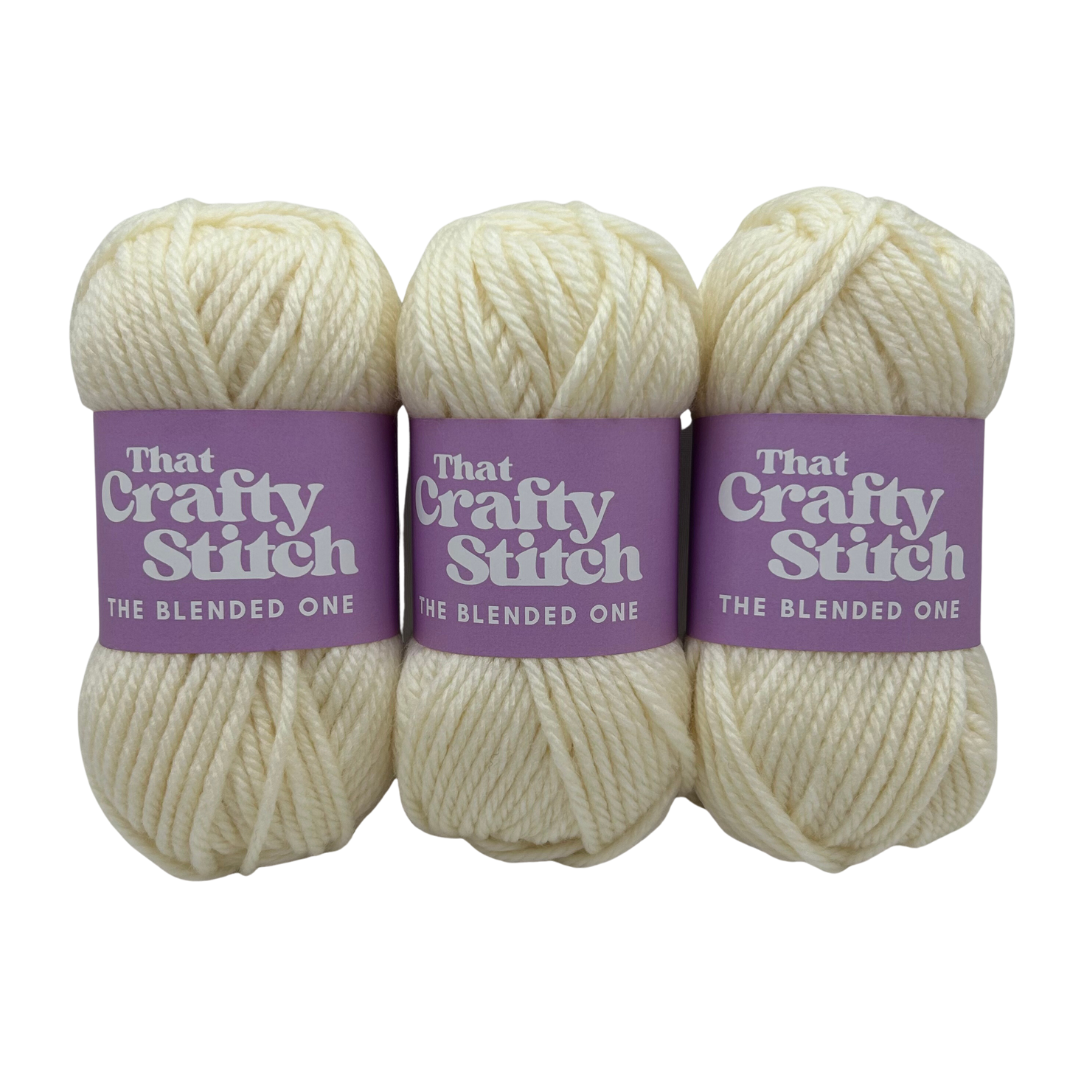 super chunky wool blend yarn vanilla