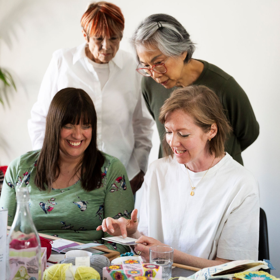Claire Montgomerie granny square workshop, torquay events, torbay workshop, crochet