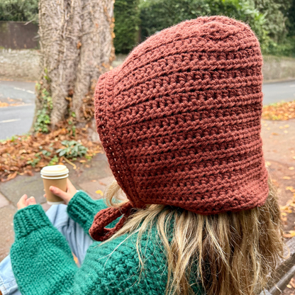 Crochet bonnet kit | beginner friendly crochet kit | complete DIY crochet kit