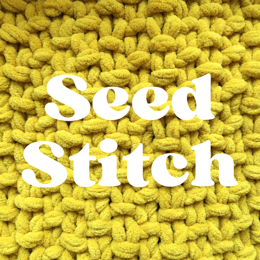 chenille super chunky snood knitting kit - seed stitch