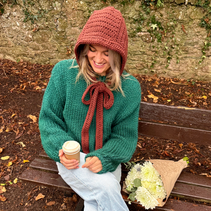 Crochet bonnet kit | beginner friendly crochet kit | complete DIY crochet kit