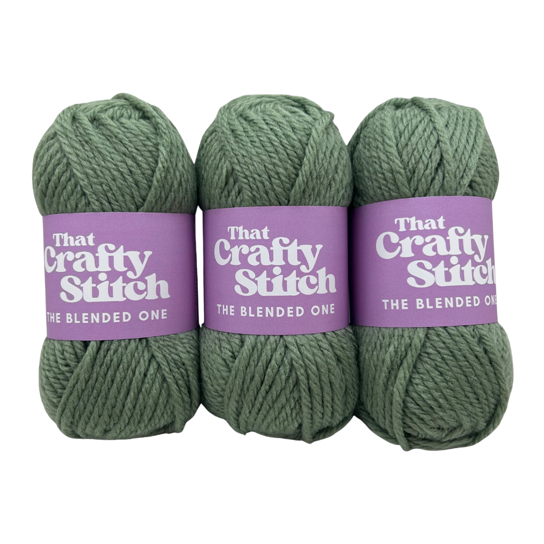 super chunky wool blend yarn - sage green