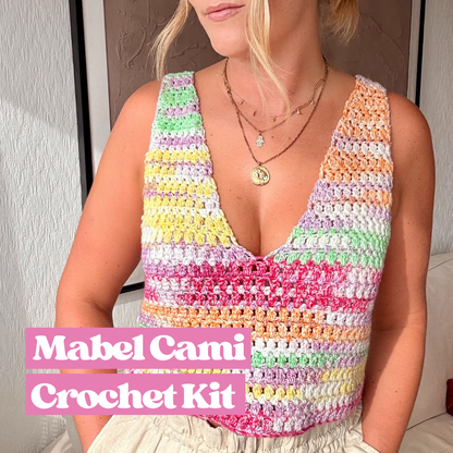 Mabel Cami Cotton Waves Crochet Kit | summer crochet kit | DIY crochet kit