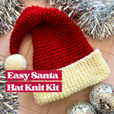 easy Santa hat knit kit