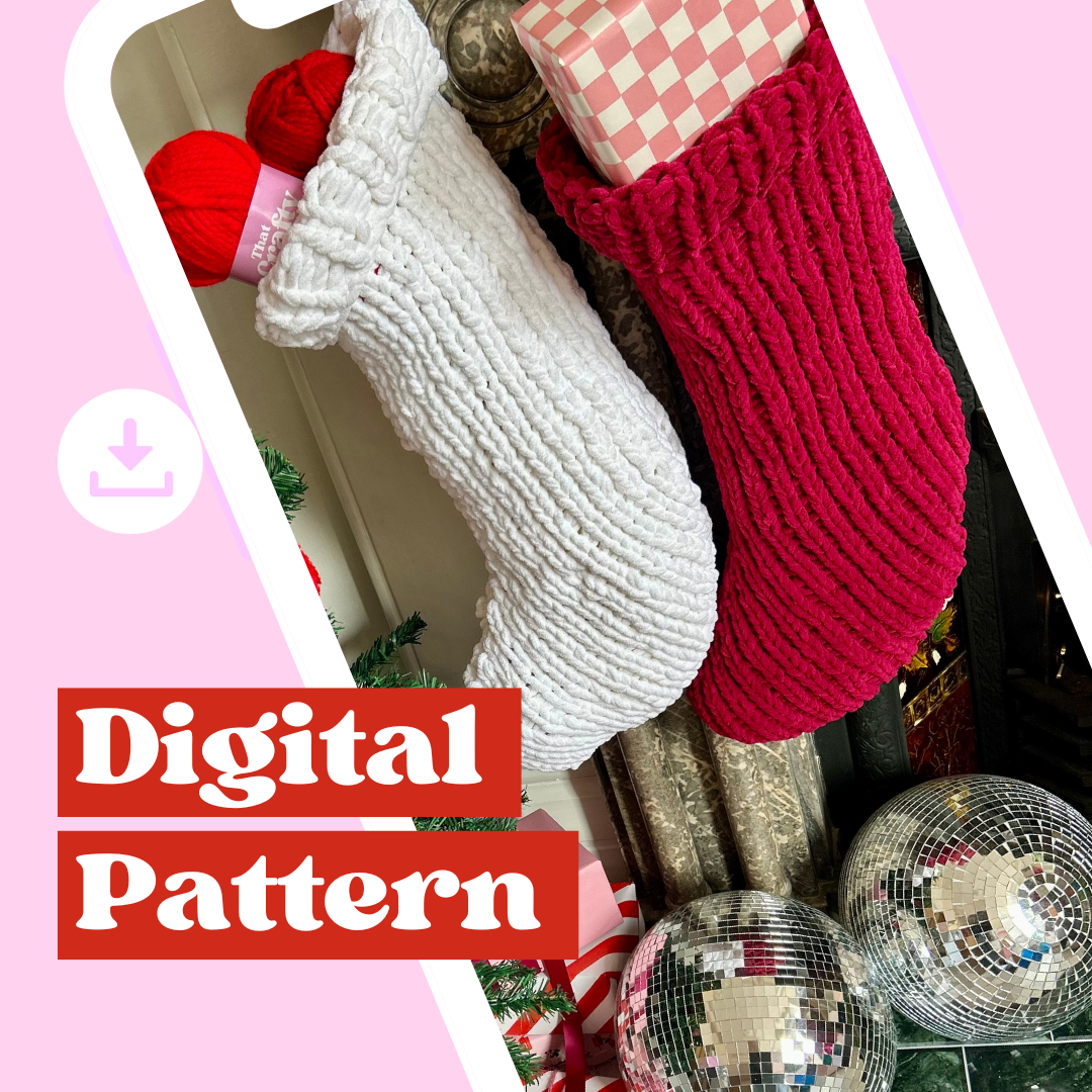 Knitting Pattern - Squishy Christmas Stocking