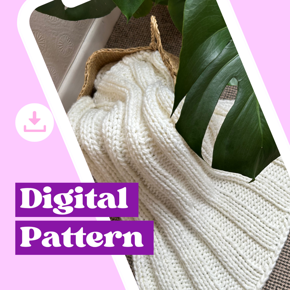 KNITTING PATTERN Weighted Blanket Beginner Digital Pattern That