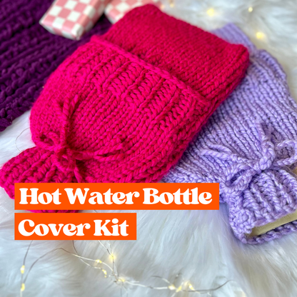 hot water bottle cover knit kit