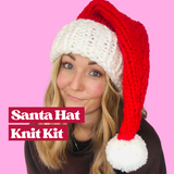 santa hat knit kit