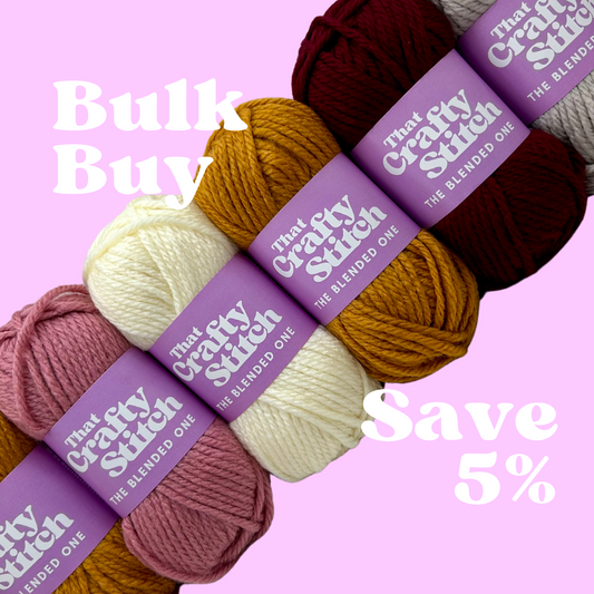 Wool blend super chunky yarn bundle - pink, mustard and cream colours