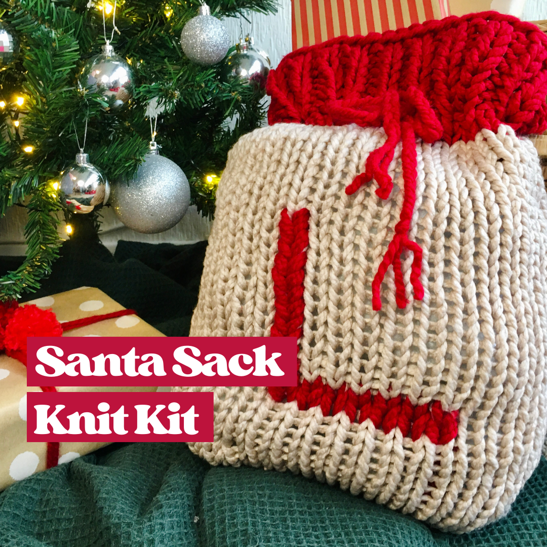 santa sack knitting kit