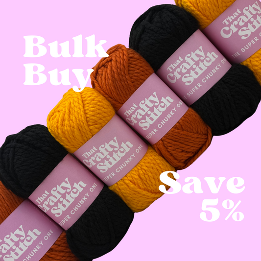 SUPER CHUNKY YARN BUNDLE - Halloween 2