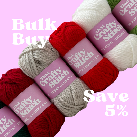 SUPER CHUNKY YARN BUNDLE - Christmas