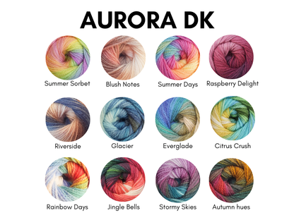 CROCHET KIT - Hallie Sweater - Aurora Edition