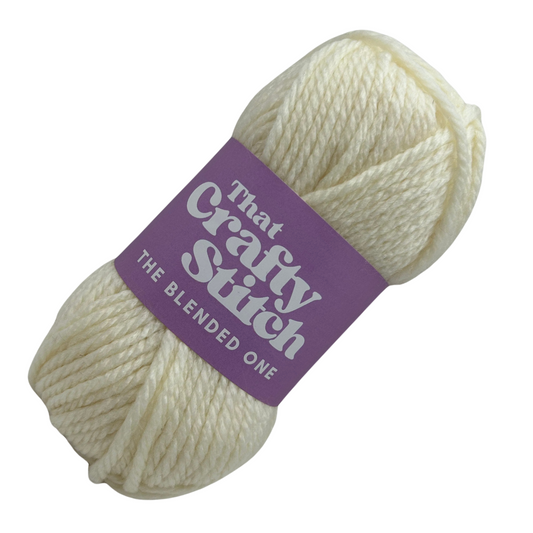 Super Chunky Wool Blend Yarn - Vanilla