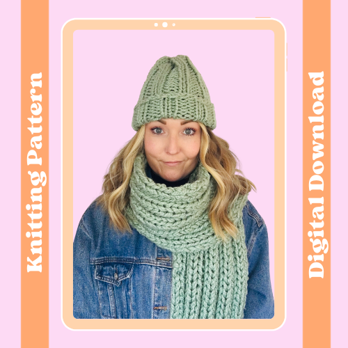 matching hat and scarf knitting pattern