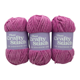 pink chunky chenille yarn