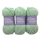 mint green chunky chenille yarn