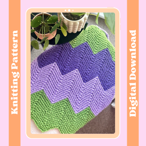 wavy blanket knitting pattern