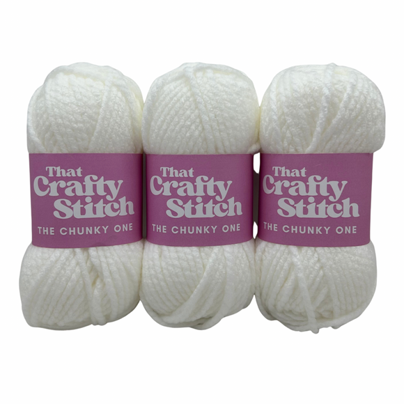 White super chunky yarn