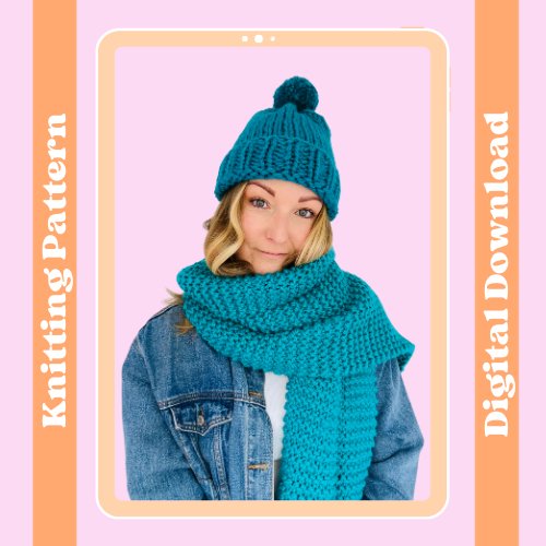 scarf and hat knitting pattern