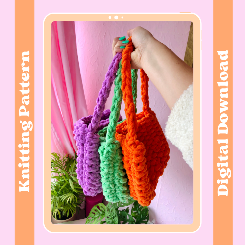 Knitting Pattern - Bubble Bag