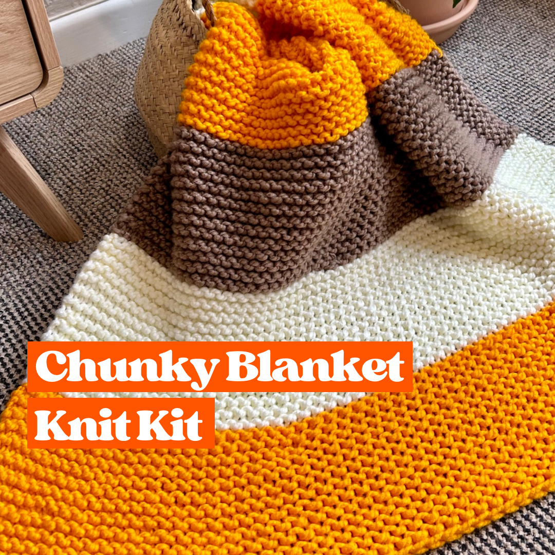 Stripe blanket knit kit
