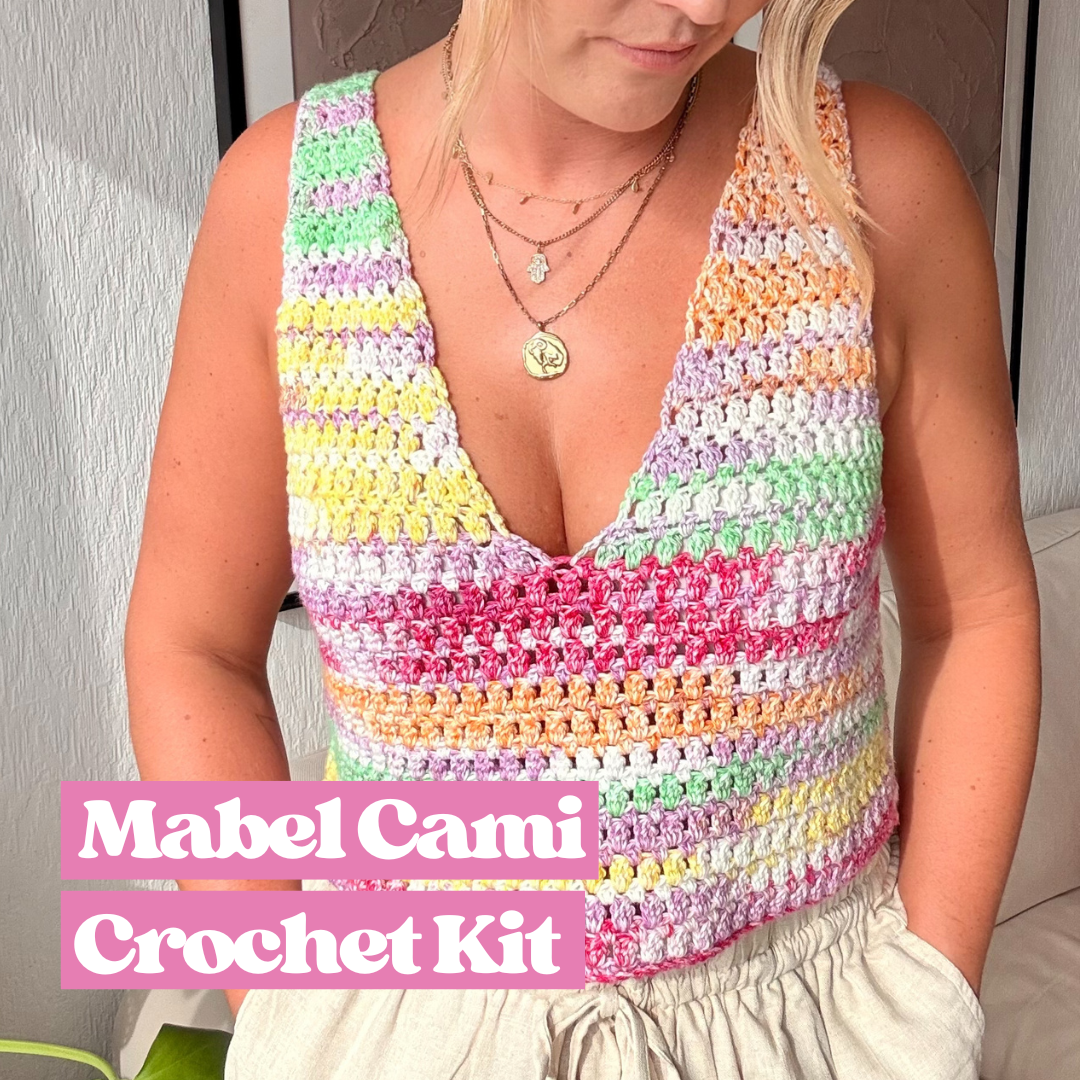 Mabel Cami Cotton Waves Crochet Kit | summer crochet kit | DIY crochet kit