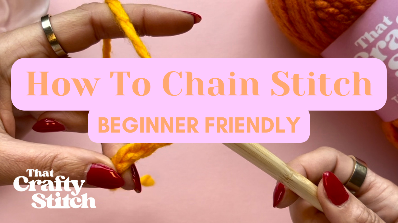 How to chain stitch - beginner crochet tutorial