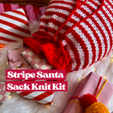 Knitting Kit - Stripe Santa Sack
