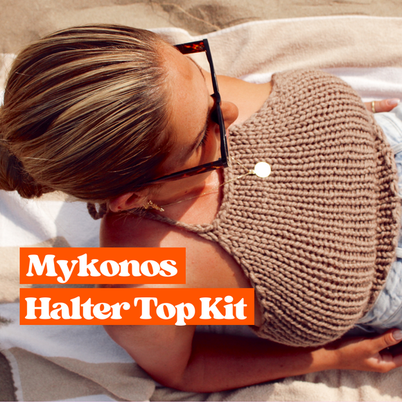 Halter top knitting kit