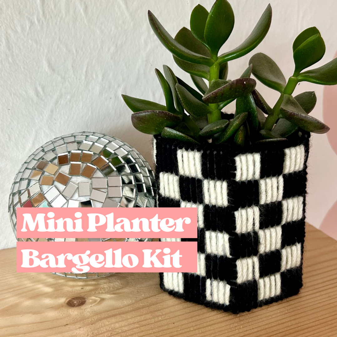 bargello mini planter kit | craft kit for teens | craft kit for adults