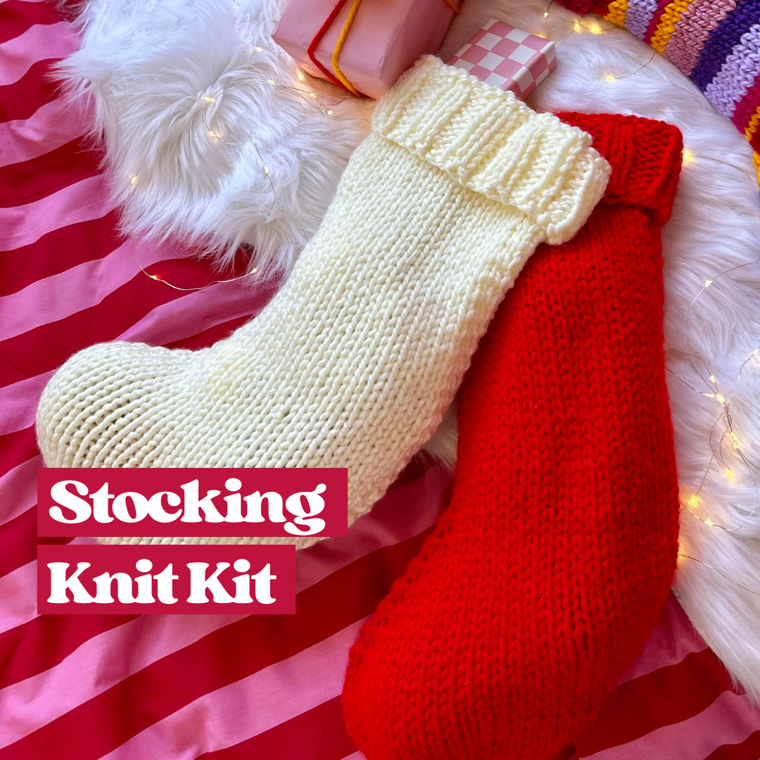 Christmas stocking knit kit