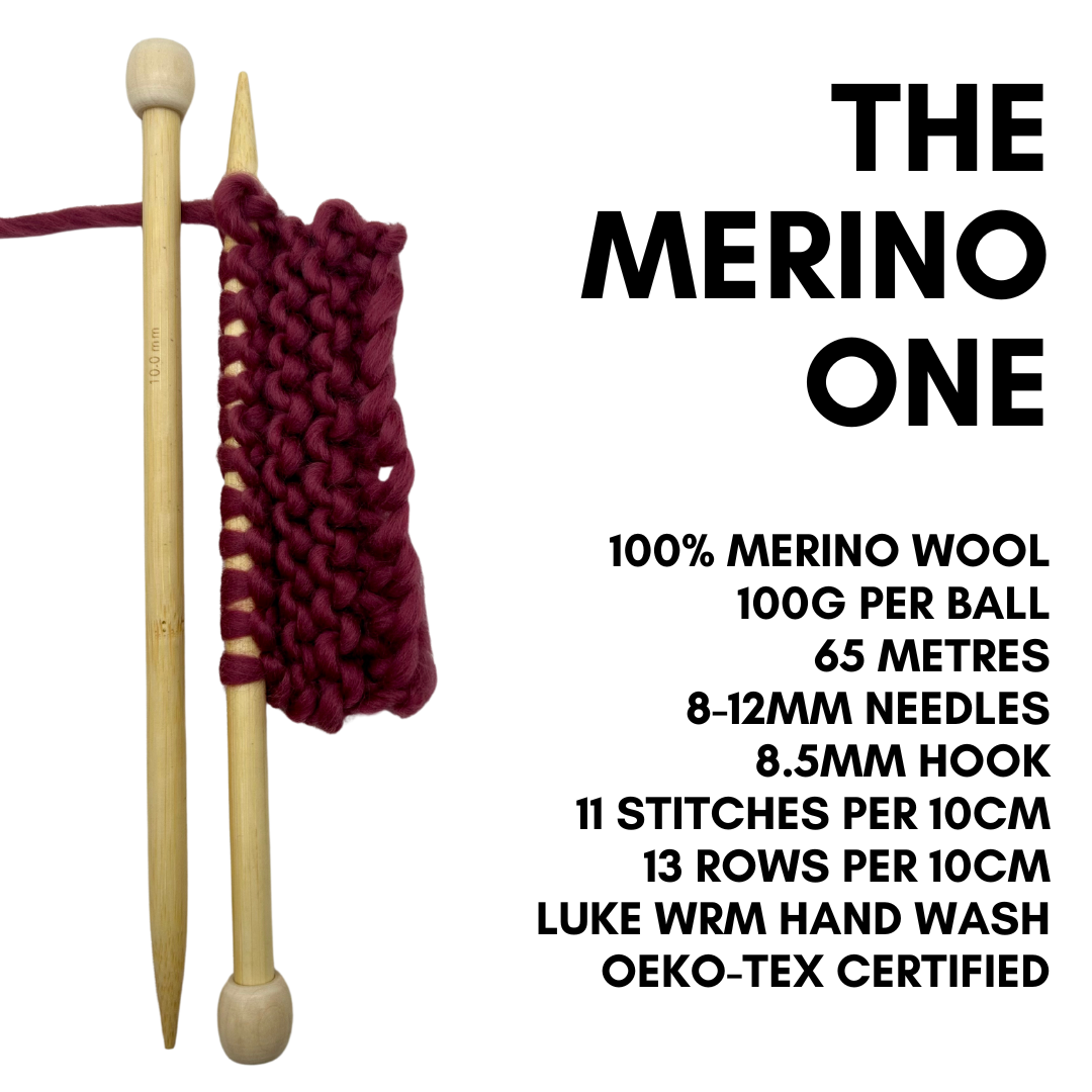 The Merino one super chunky wool info