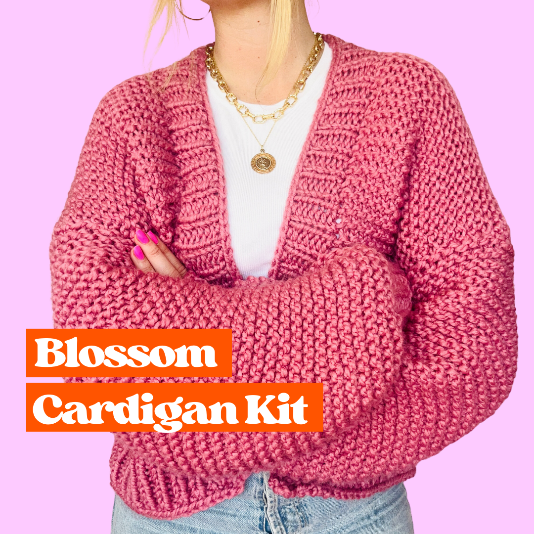 beginner friendly cardigan kit