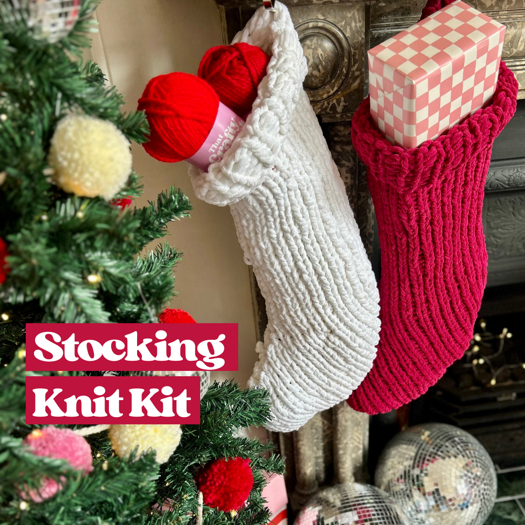 Christmas stocking knit kit