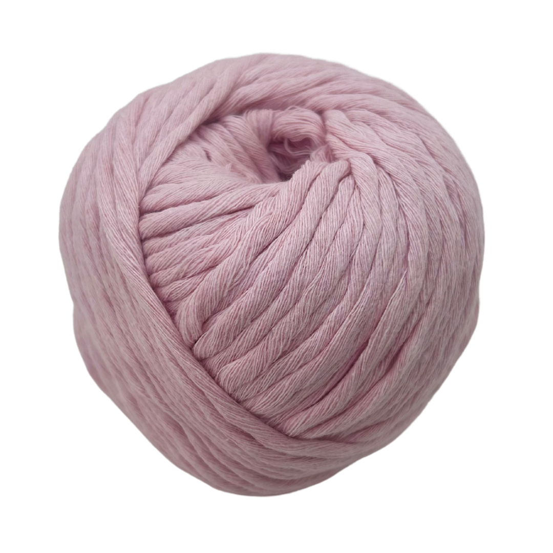 Bubble Gum pink chunky cotton yarn