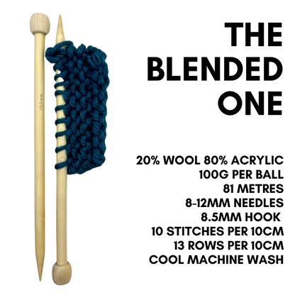 super chunky wool blend yarn