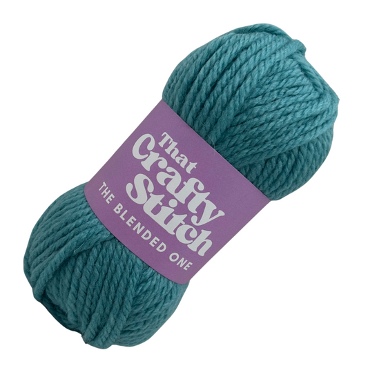 super chunky wool blend yarn. - Teal coloured