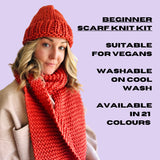 knitting kit beginner scarf